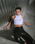 GUMMED LEGGING - BLACK