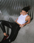 GUMMED LEGGING - BLACK