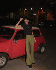 PLAIN NICKY PANTS - ARMY