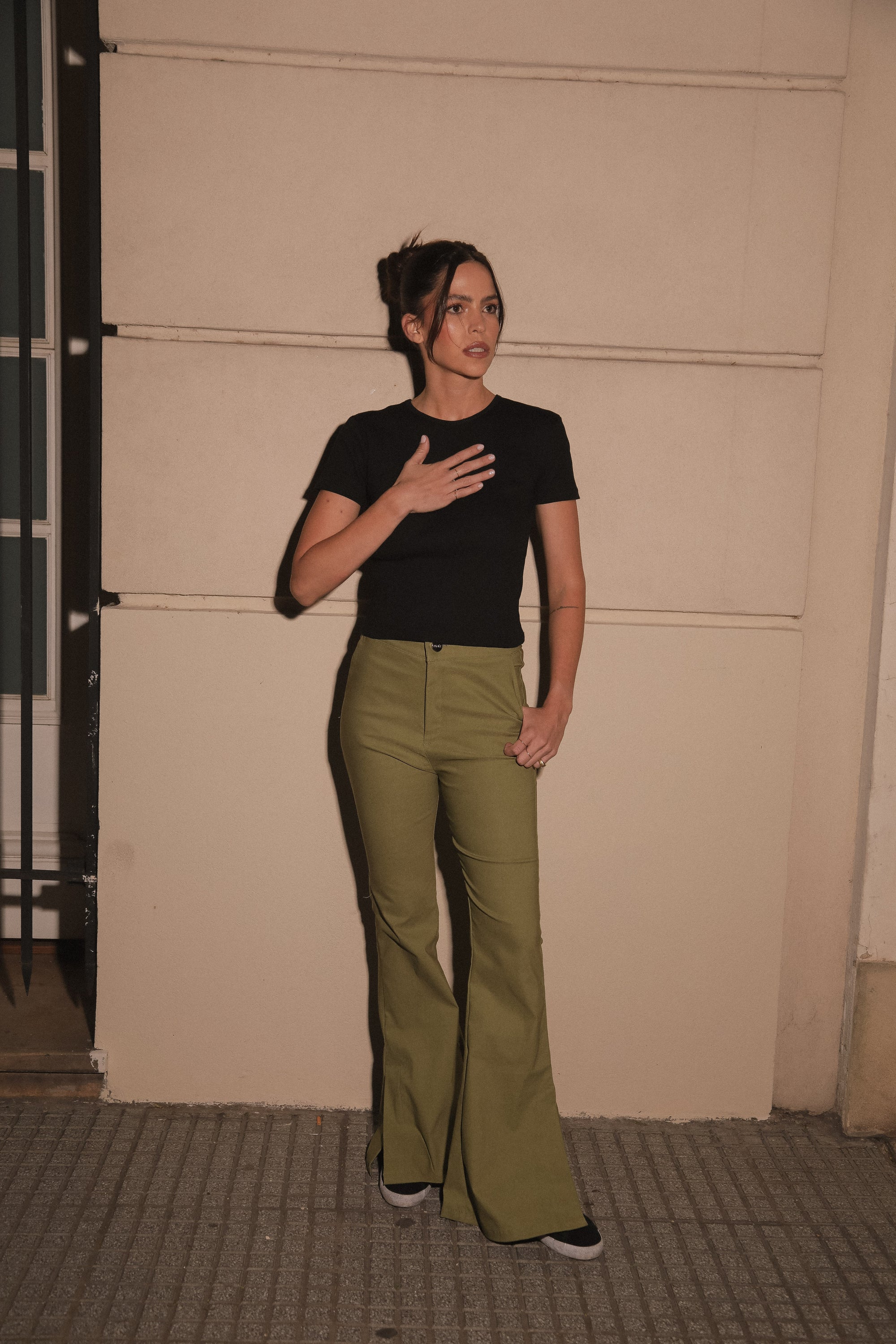 PANTALÓN NICKY LISO - ARMY