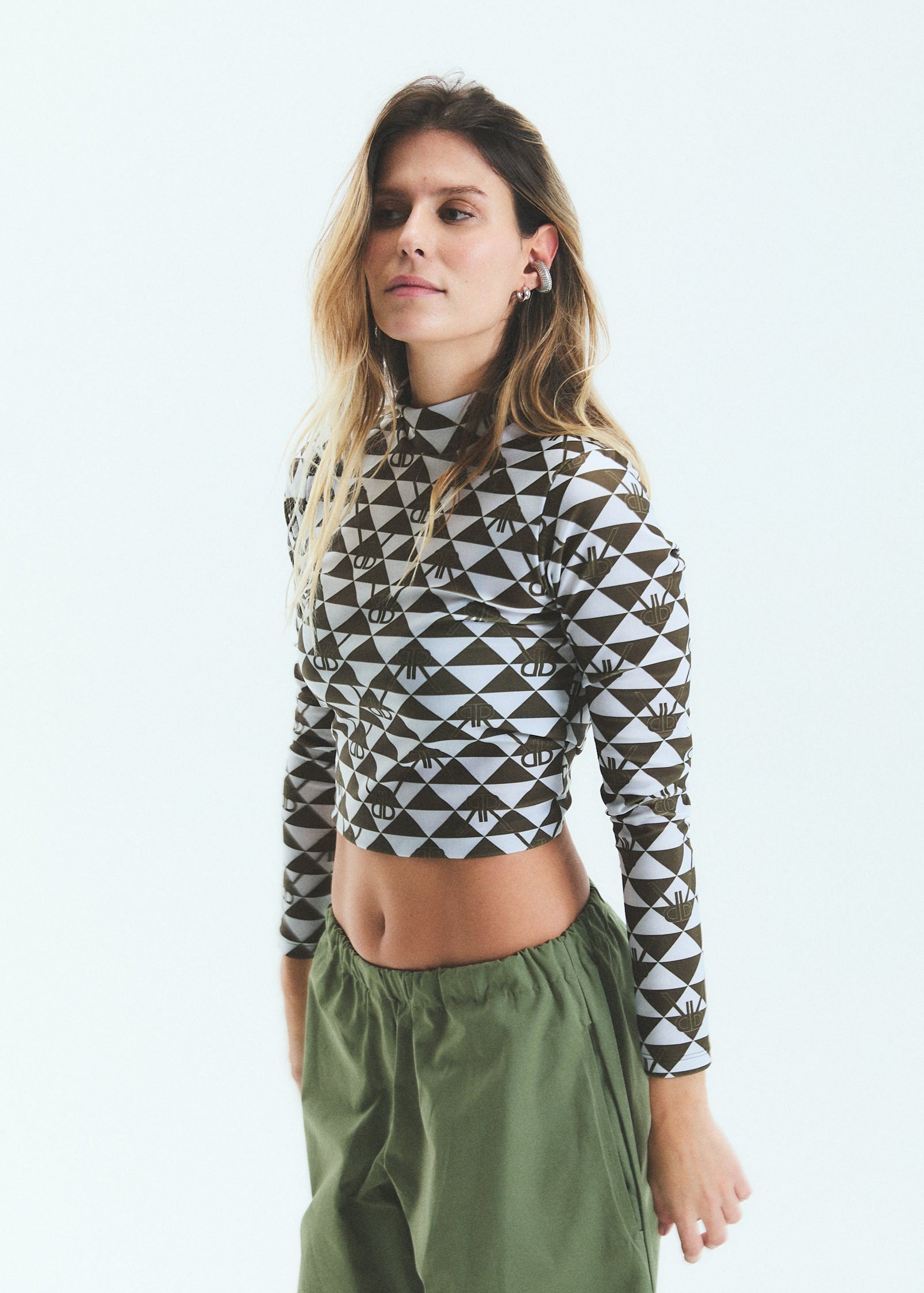POLERA TINI MONOGRAM - GREEN