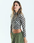 POLERA TINI MONOGRAM - GREEN
