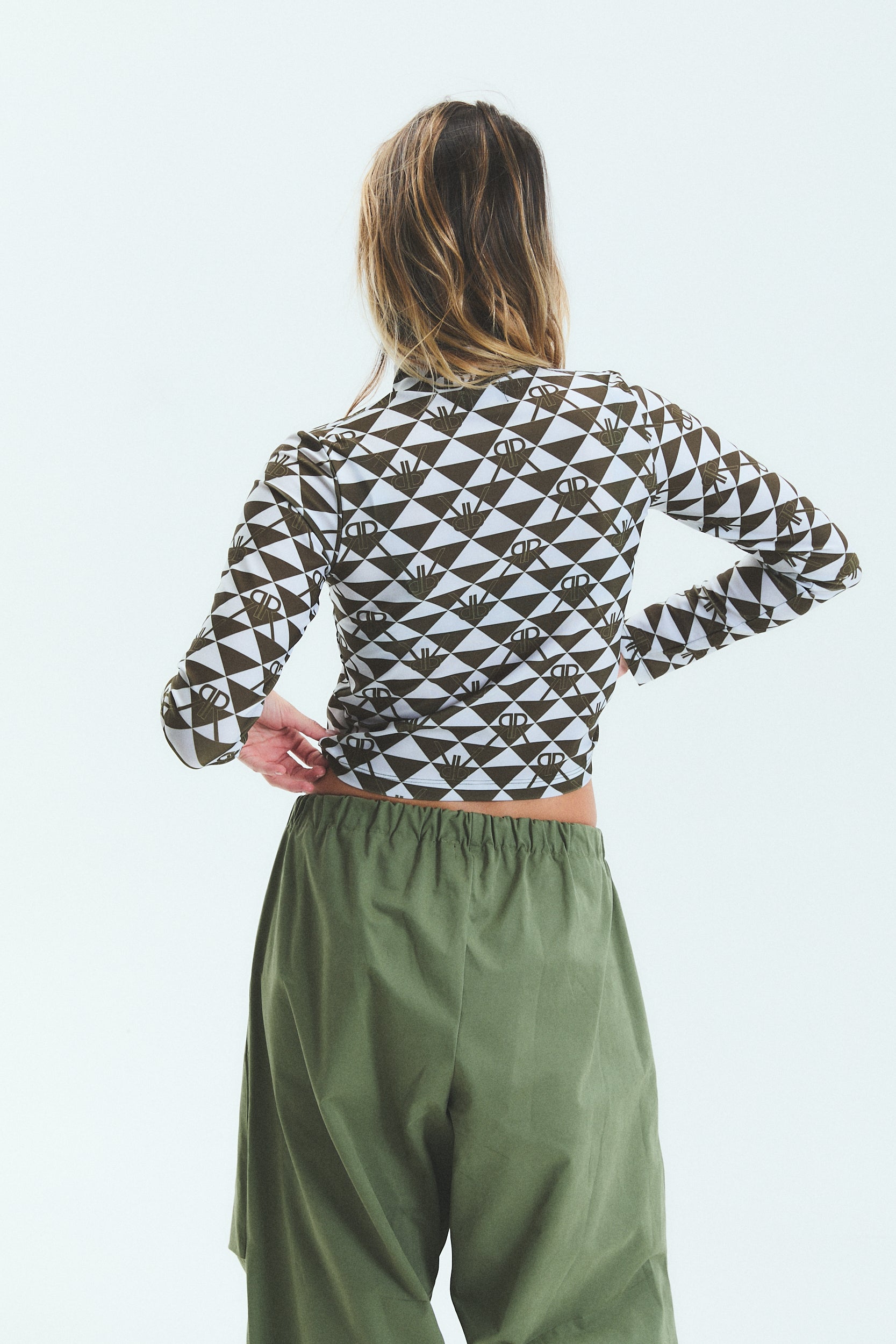 POLERA TINI MONOGRAM - GREEN