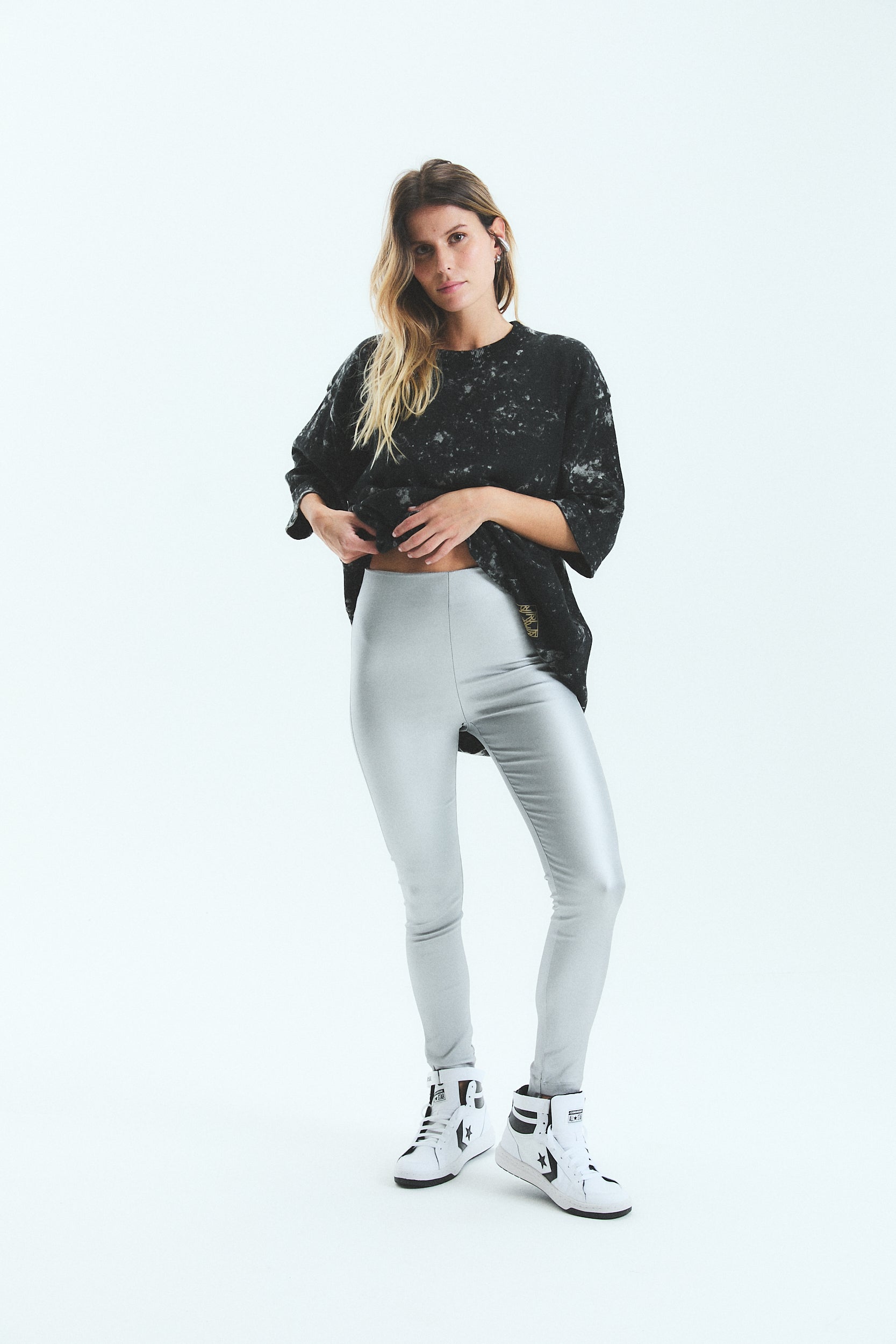 PANTALÓN MEGHAN METALLIC - SILVER