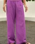 LINEN CAPRI PANTS - BLACK