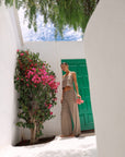 LINEN CAPRI PANTS - BLACK