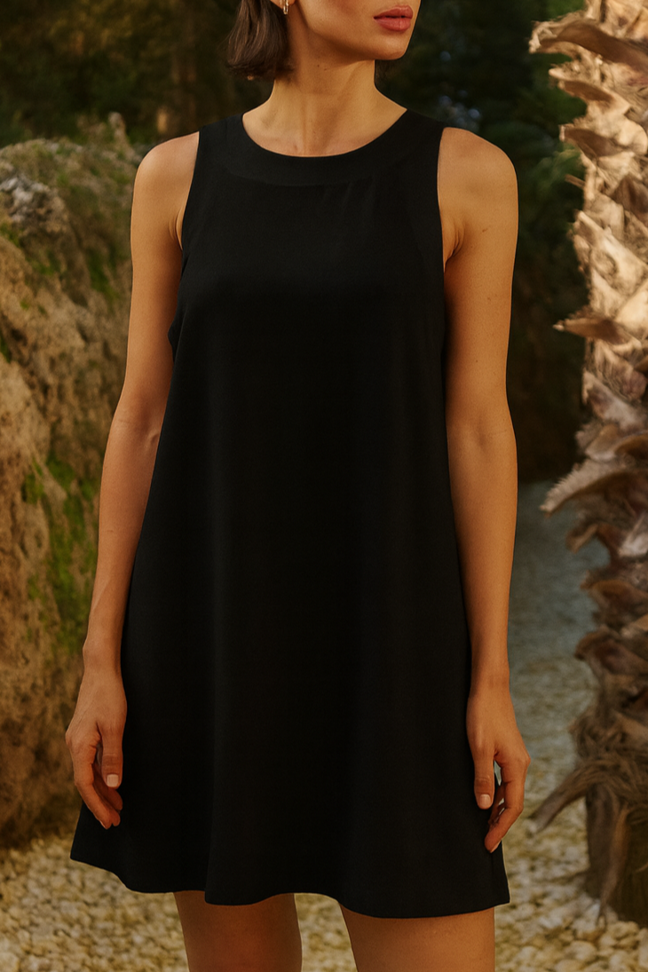 VESTIDO VOLCÁNICO - BLACK