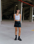 FALDA ATENAS METALLIC - BLACK