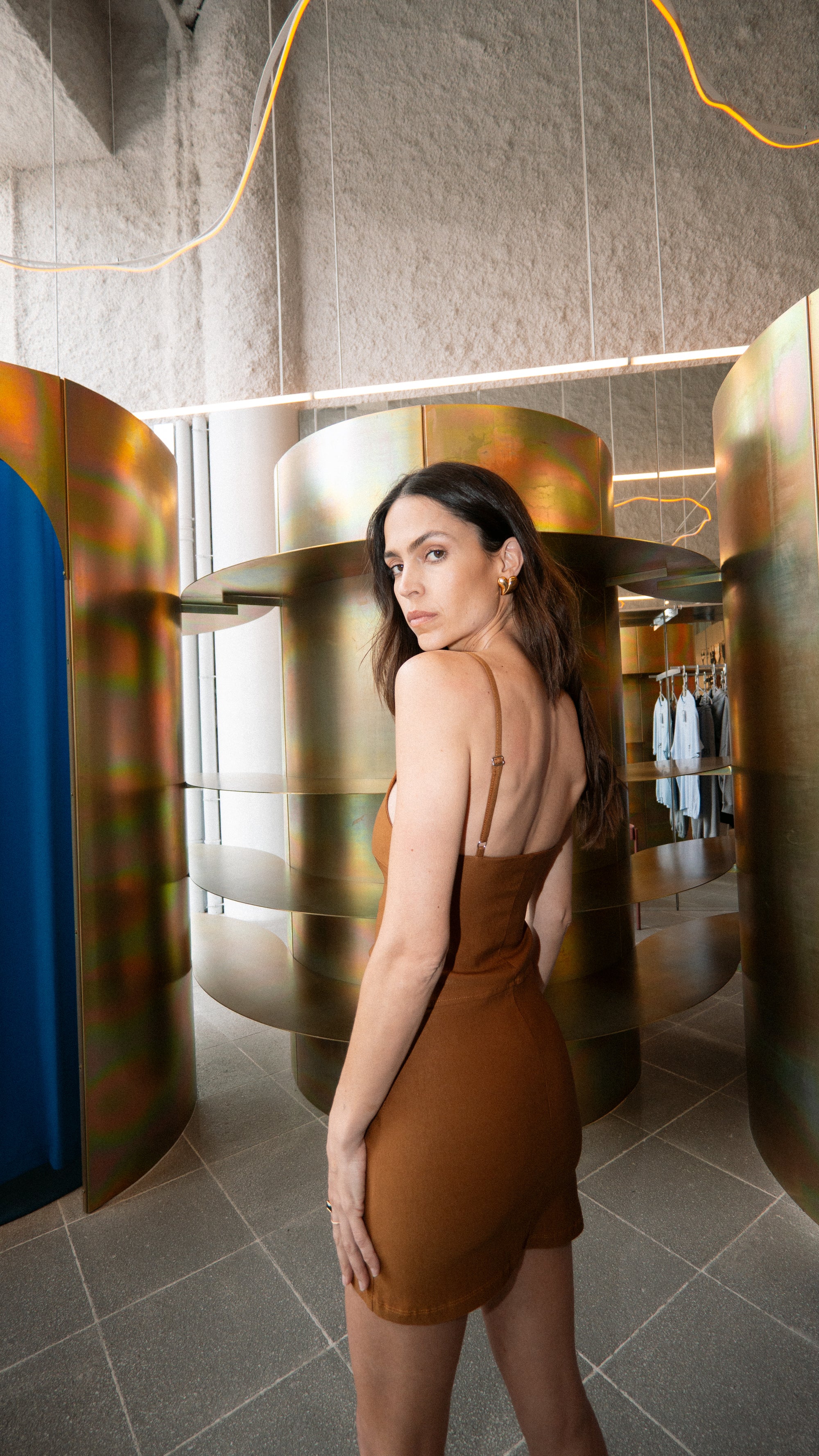 VESTIDO FORMENTERA - CAMEL