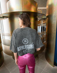 RACHEL METALLIC PANTS - PINK