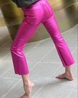 RACHEL METALLIC PANTS - PINK