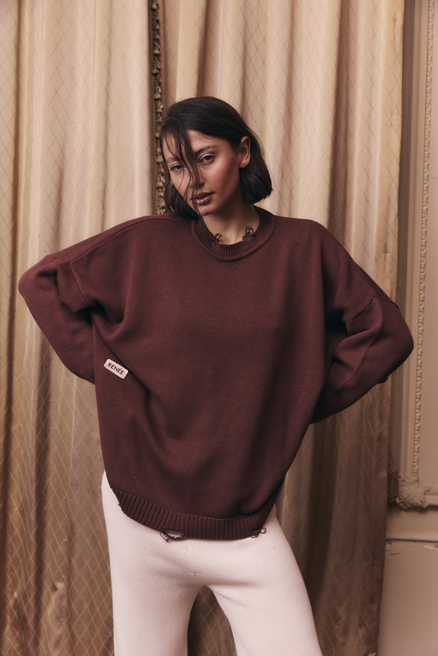 SWEATER OLÍMPICO - COFFEE