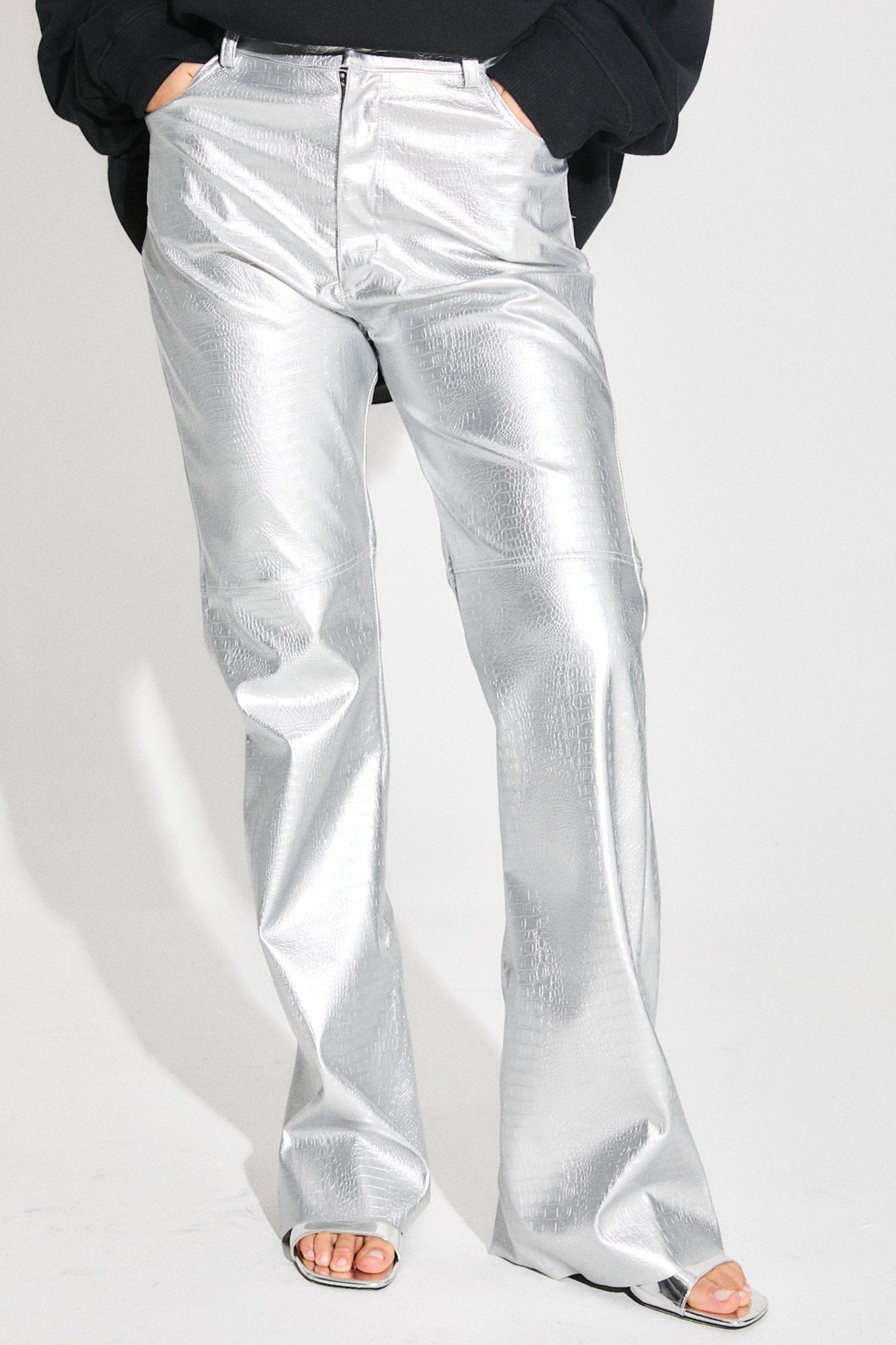 PANTALÓN ALMERÍA CROCO - SILVER
