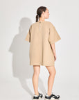 VESTIDO CÓSMICO - CAMEL