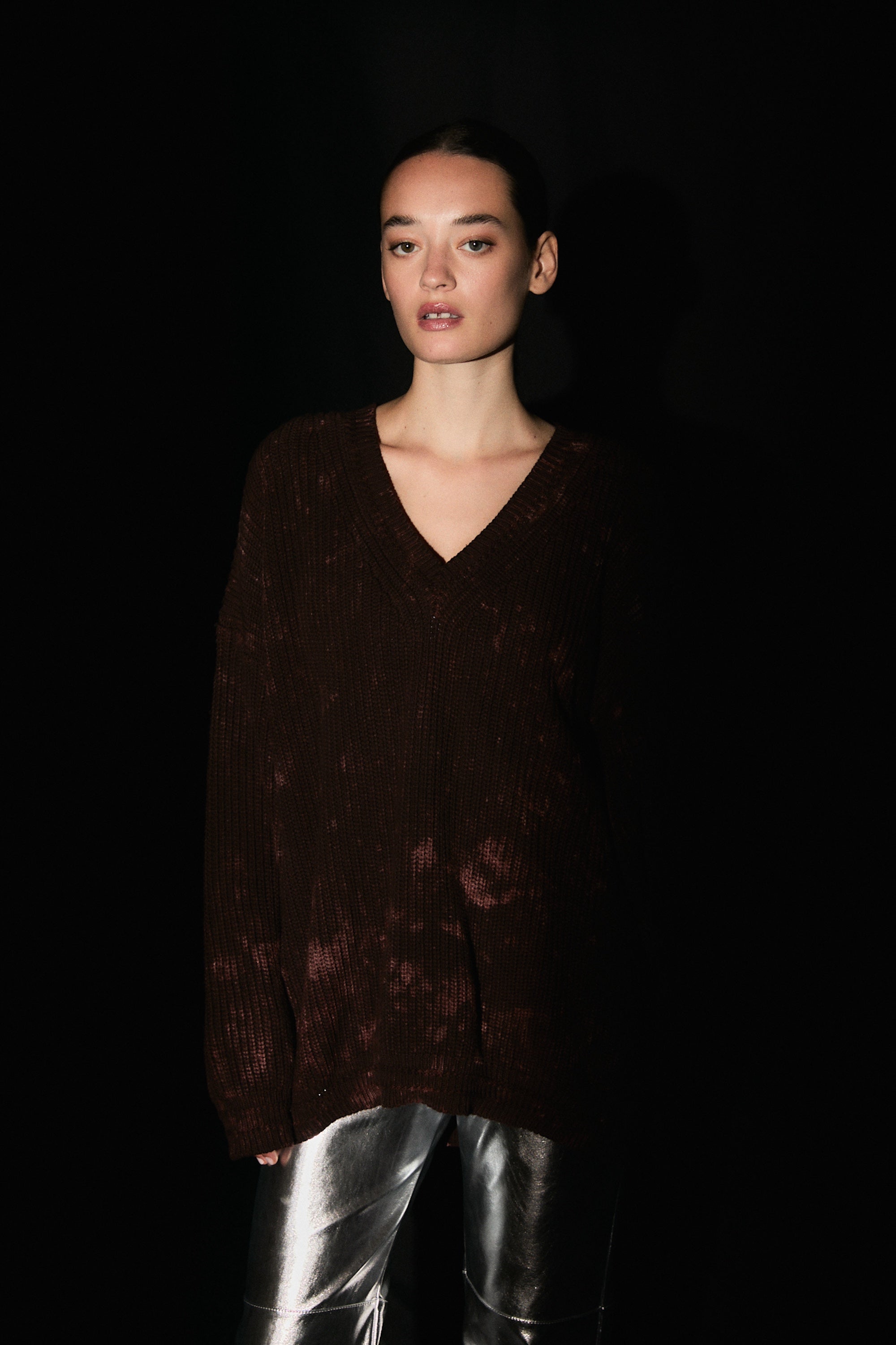 SWEATER FUKUI BATIK - DARK BROWN