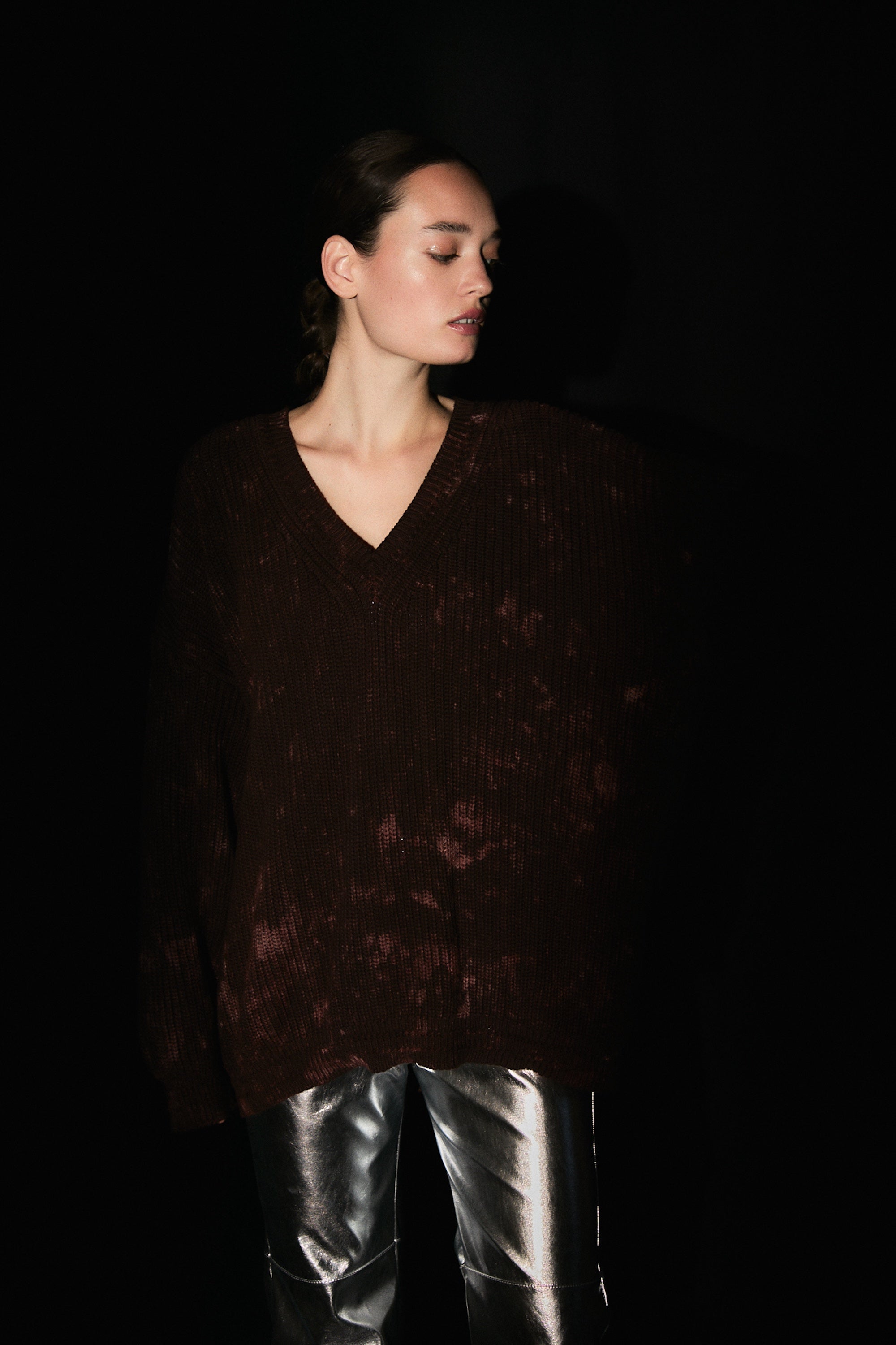 SWEATER FUKUI BATIK - DARK BROWN