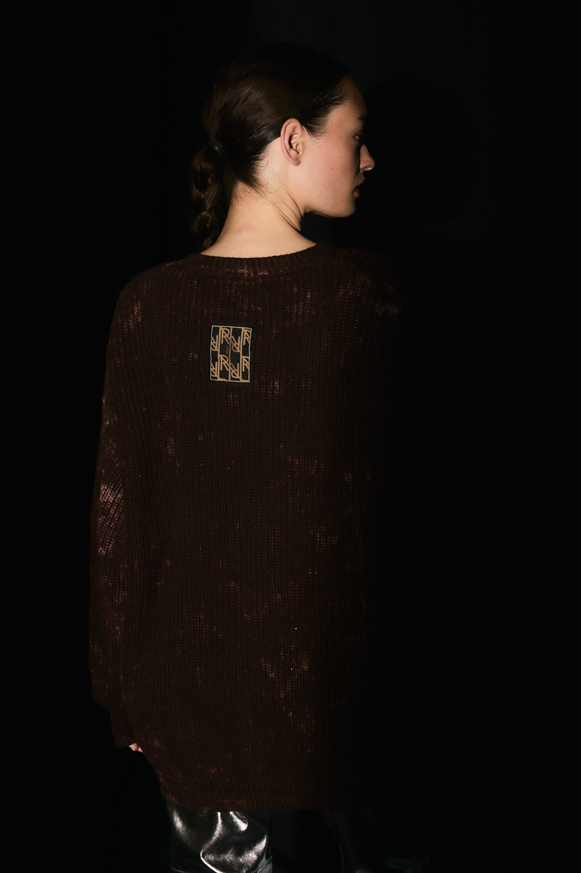 SWEATER FUKUI BATIK - DARK BROWN