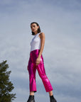 RACHEL METALLIC PANTS - PINK