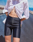 BIKER LEGGINGS - BLACK