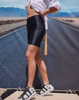 BIKER LEGGINGS - BLACK