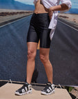 BIKER LEGGINGS - BLACK