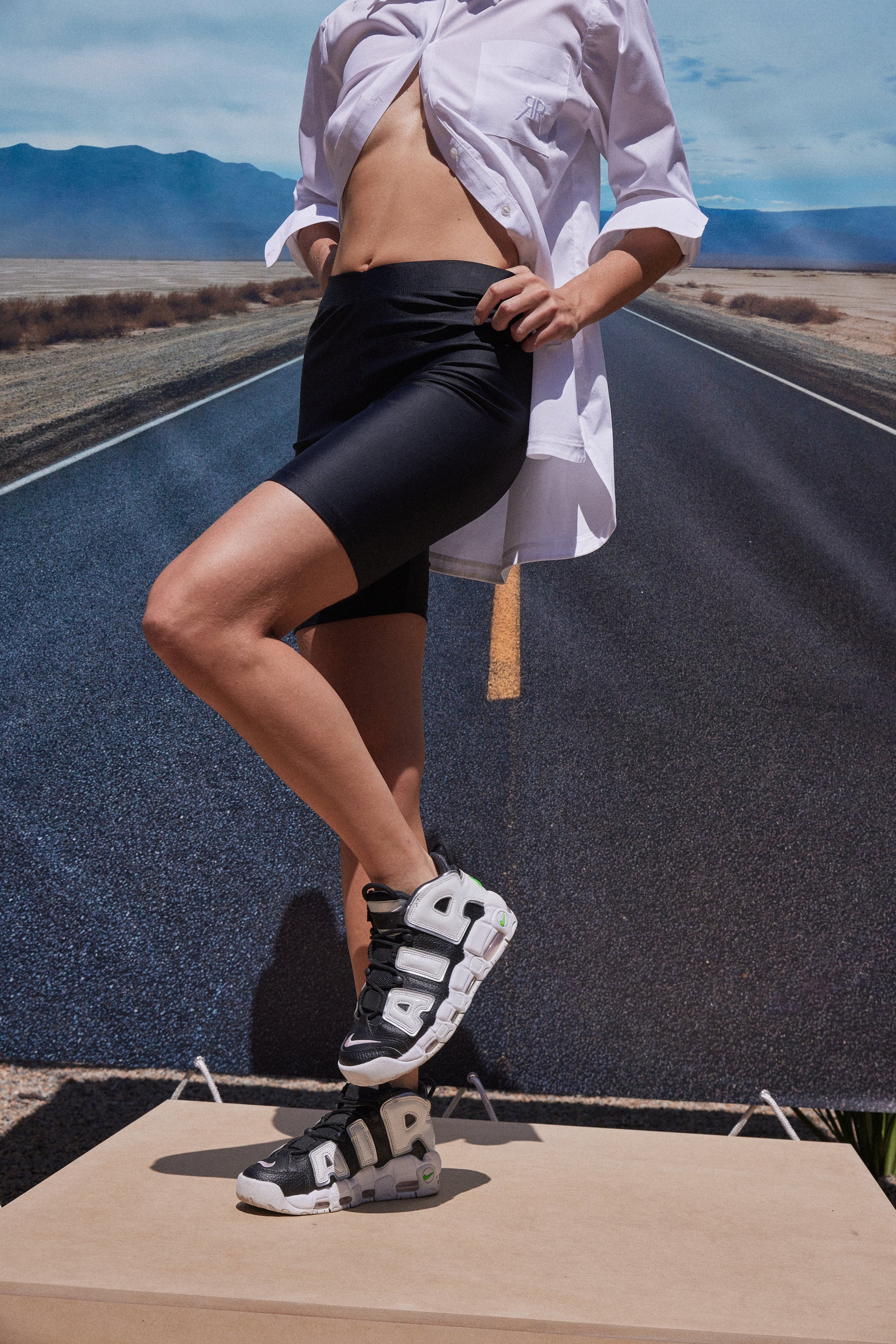 BIKER LEGGINGS - BLACK