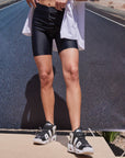 BIKER LEGGINGS - BLACK