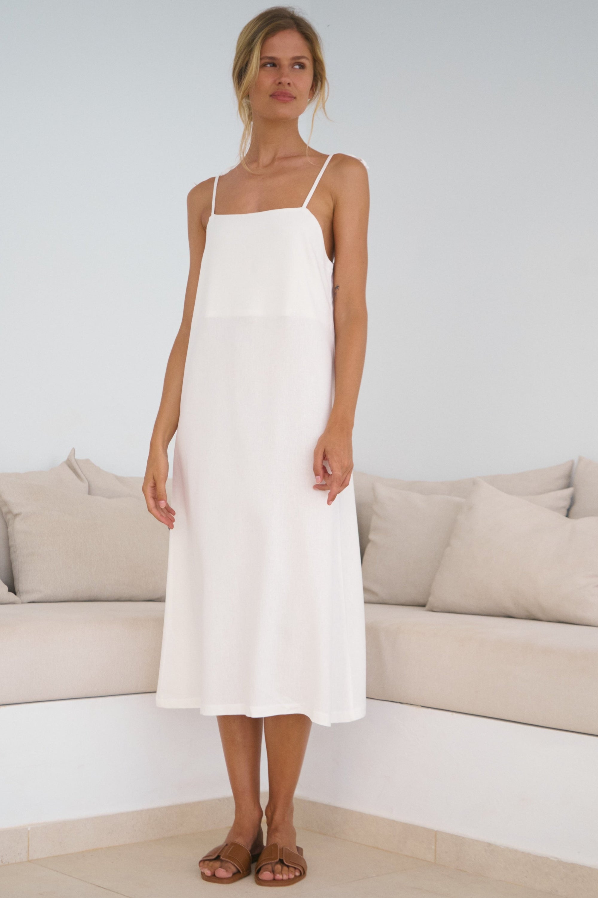 VESTIDO OCÉANO - OFF WHITE