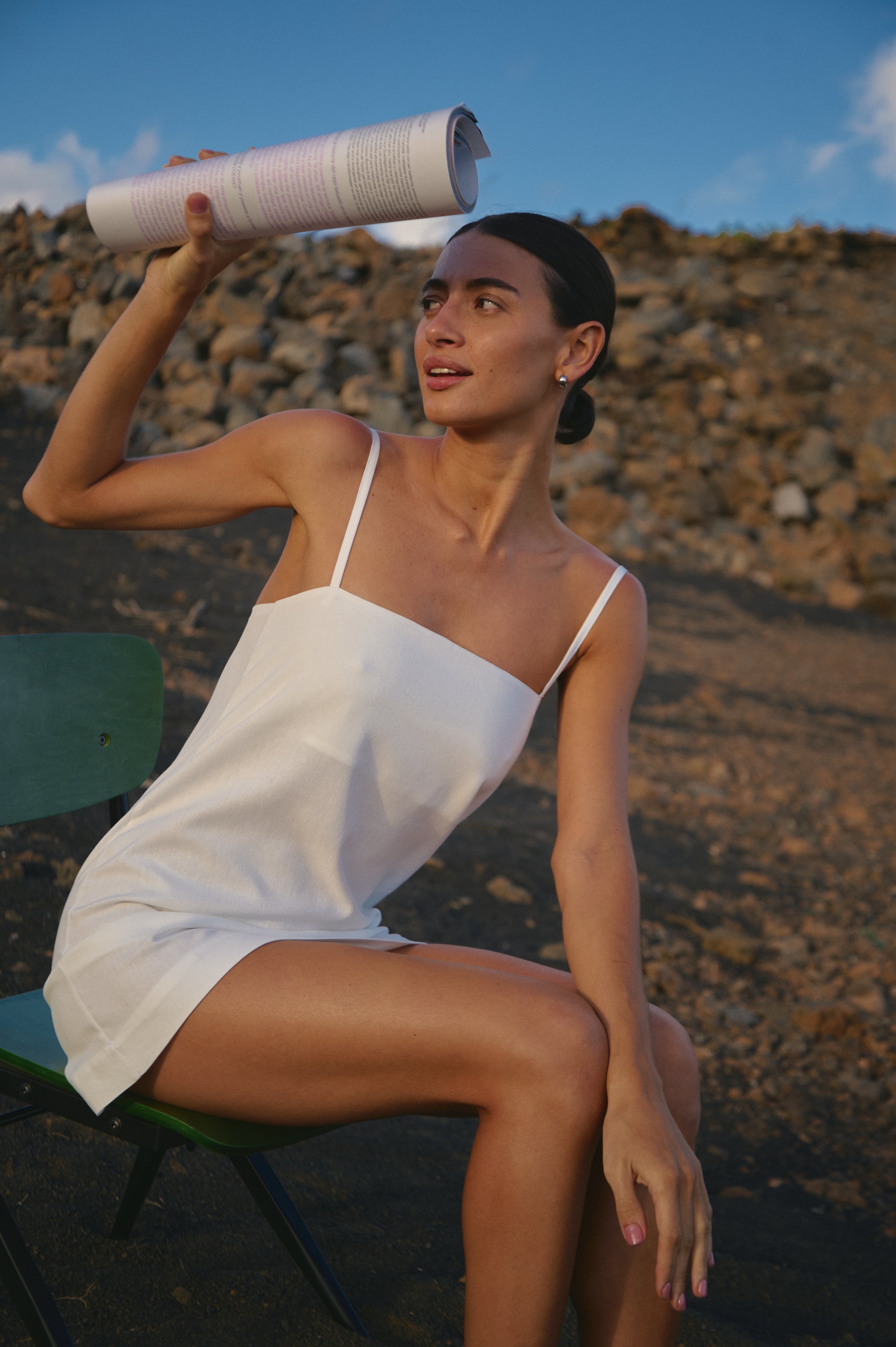 VESTIDO CORAL - OFF WHITE