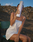 VESTIDO CORAL - OFF WHITE
