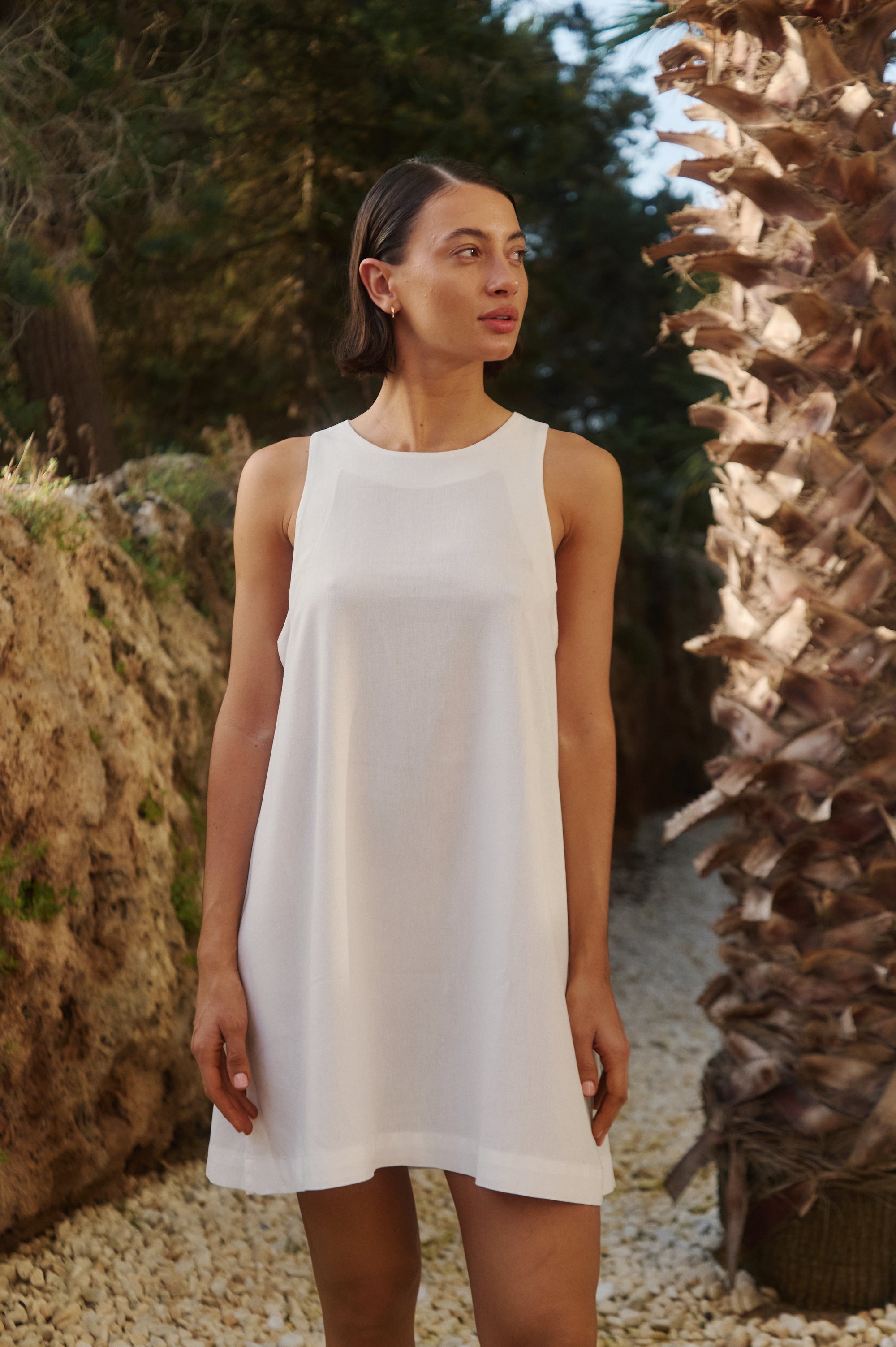 VESTIDO VOLCÁNICO - OFF WHITE