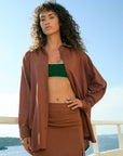 CAMISA MALLORCA - DARK BROWN
