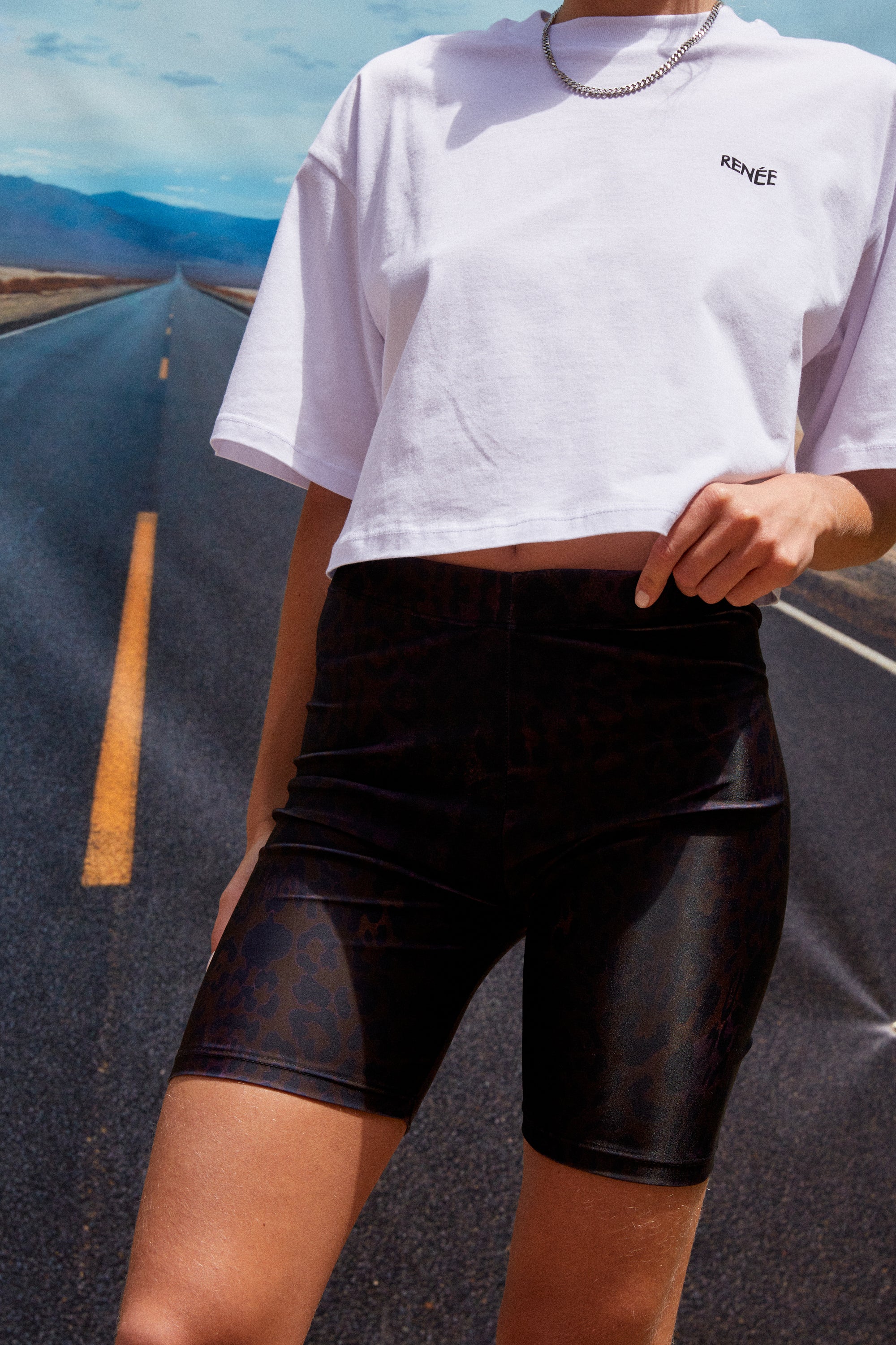 BIKER LEGGINGS - OASIS