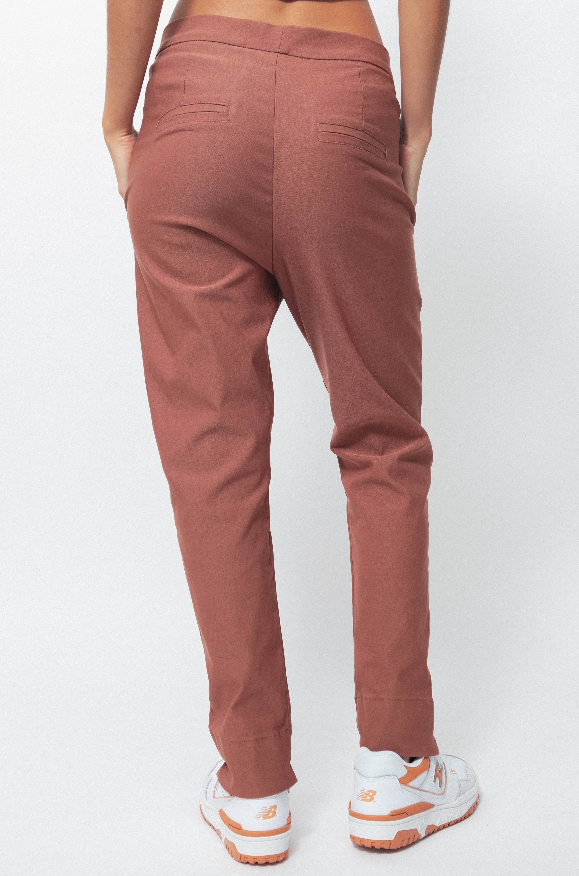 FIDELA TROUSERS - BRICK