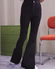 NICKY PLAIN TROUSERS - BLACK