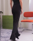 NICKY PLAIN TROUSERS - BLACK