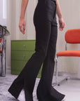 NICKY PLAIN TROUSERS - BLACK