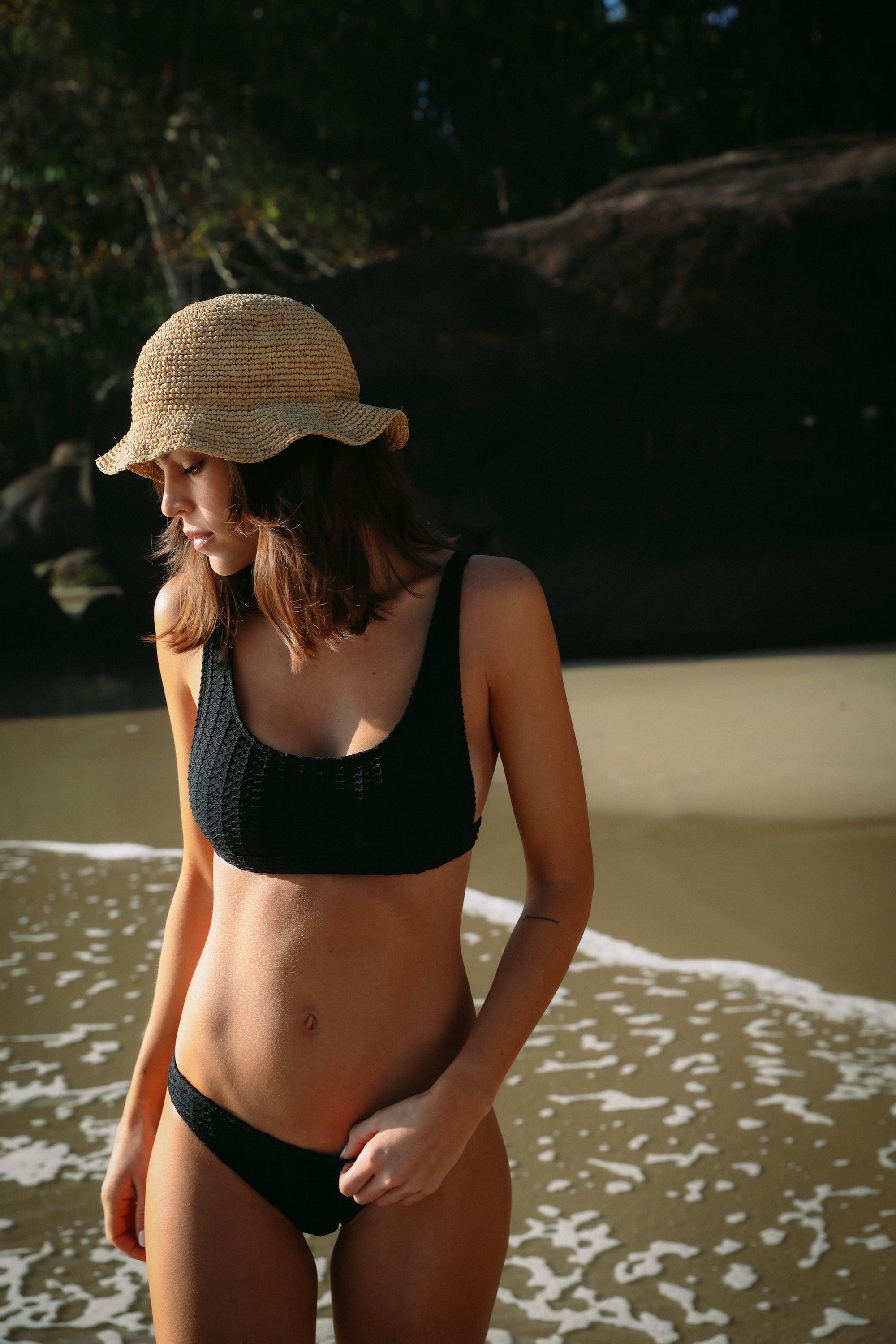 BIKINI ARIZONA TEXTURADO - BLACK