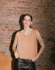 SUN TANK TOP - CAMEL