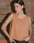 SUN TANK TOP - CAMEL