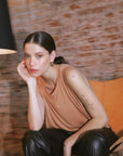SUN TANK TOP - CAMEL