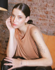 SUN TANK TOP - CAMEL