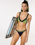 BIKINI CANNES - LIME & VIOLET