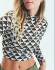 POLERA TINI MONOGRAM - GREEN