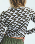POLERA TINI MONOGRAM - GREEN