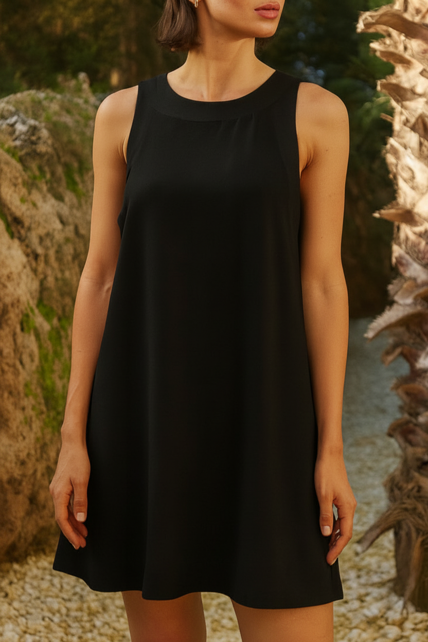 VESTIDO VOLCÁNICO - BLACK