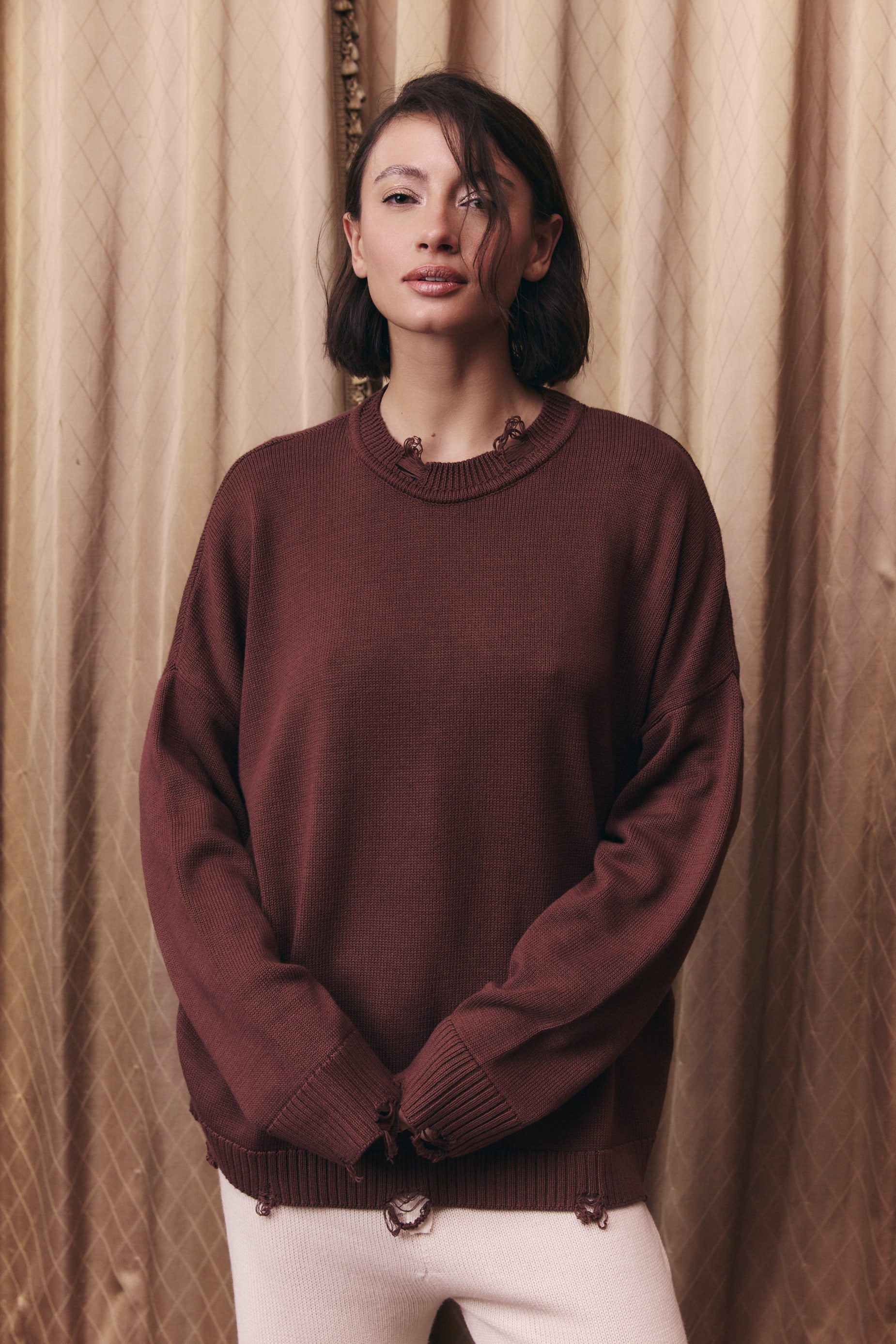 SWEATER OLÍMPICO - COFFEE
