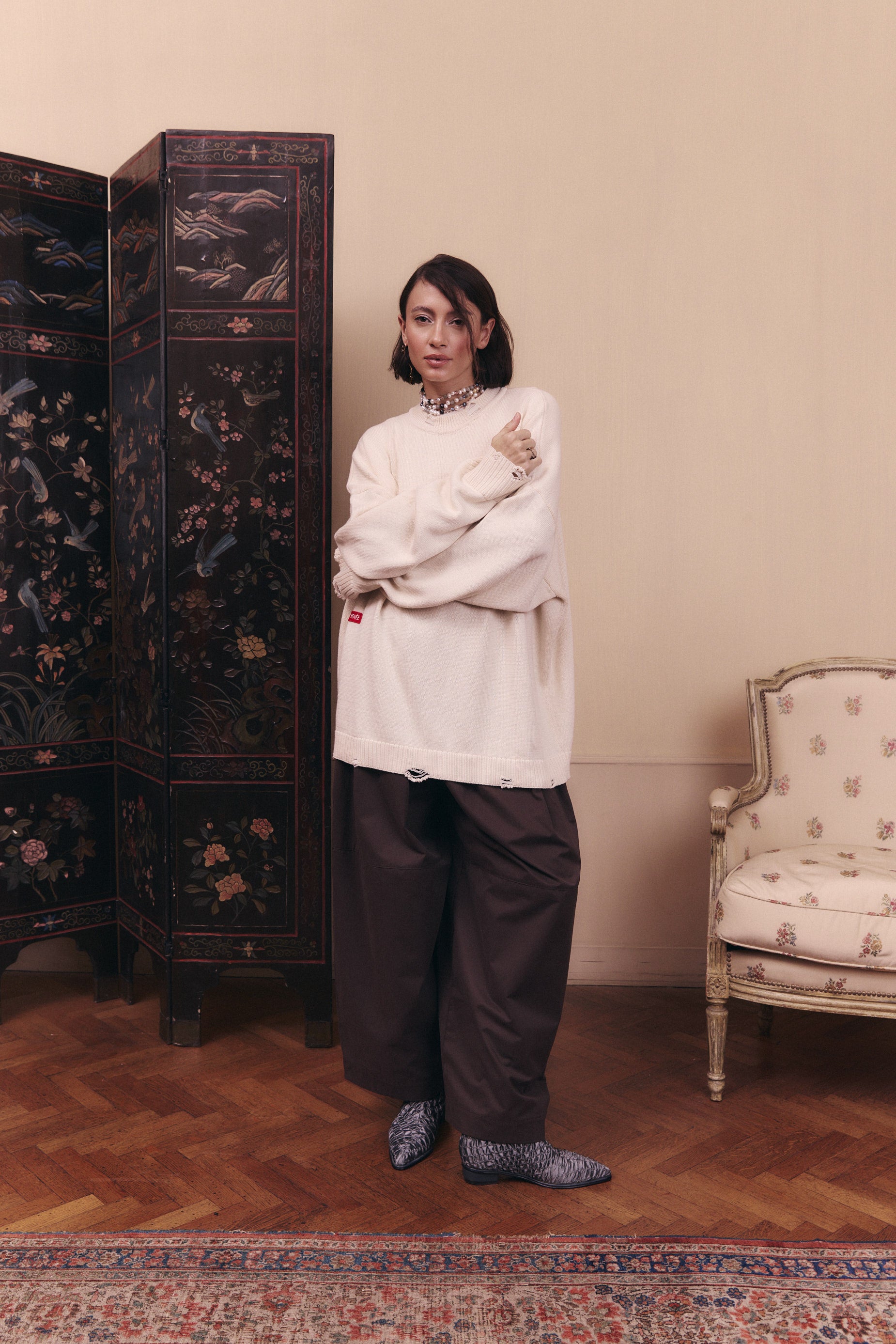 SWEATER OLÍMPICO - OFF WHITE
