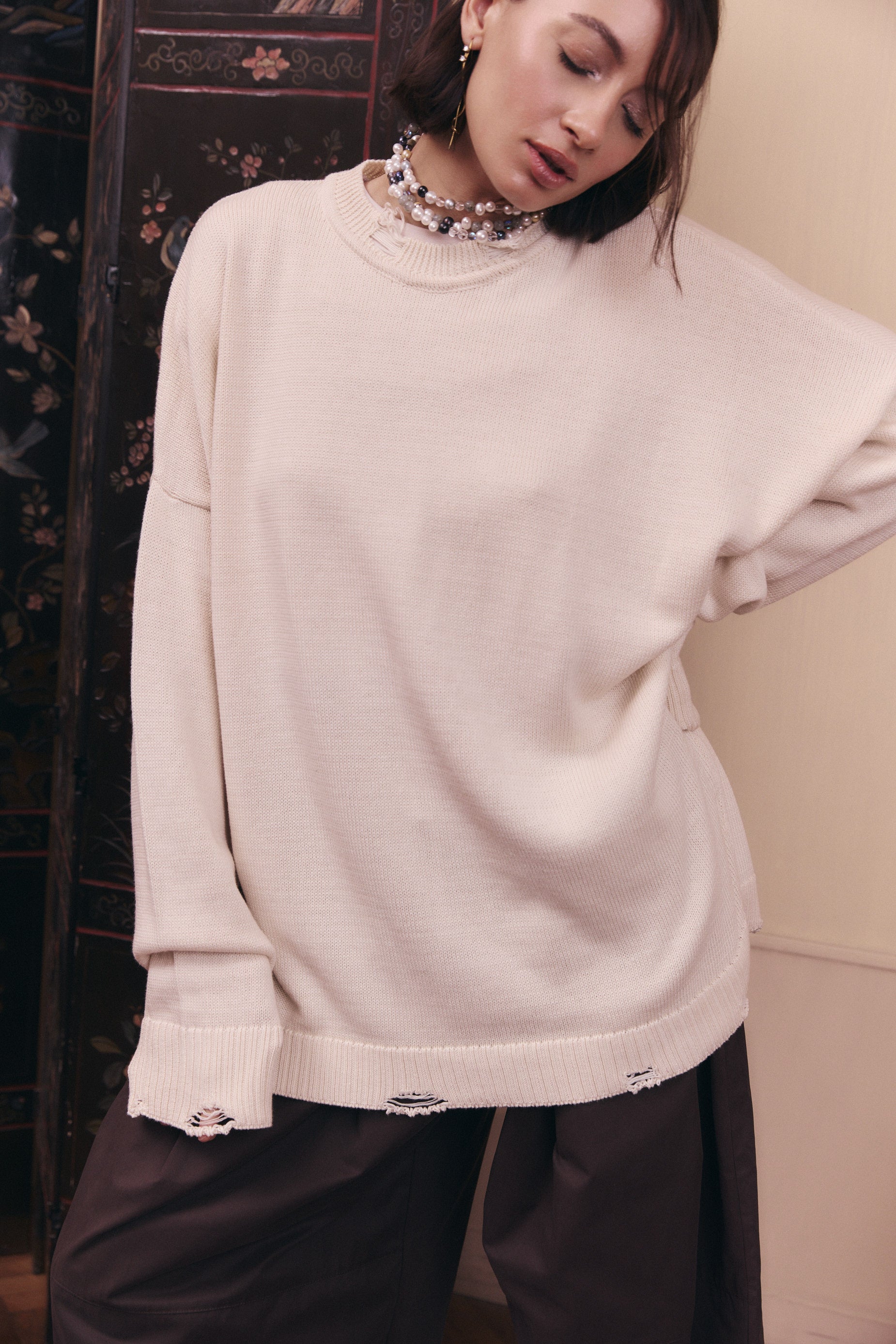 SWEATER OLÍMPICO - OFF WHITE