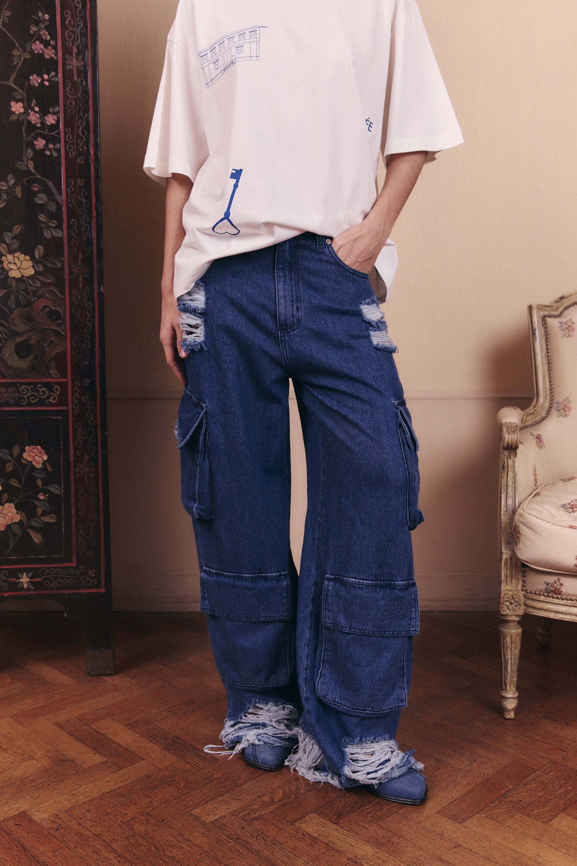 JEAN Nº20 TRASH - THE CARGO BLUE